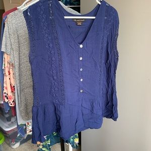 Blue Sleeveless Top 14